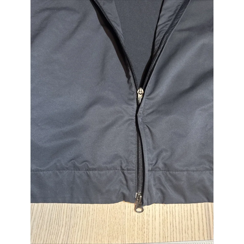 VTG Nike Golf Jacket XL Black Full Zip Y2K Windbreaker Shield Crest Embroidered